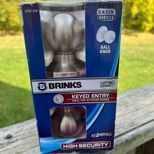 Brinks Ball Knob Non locking Door Handle.